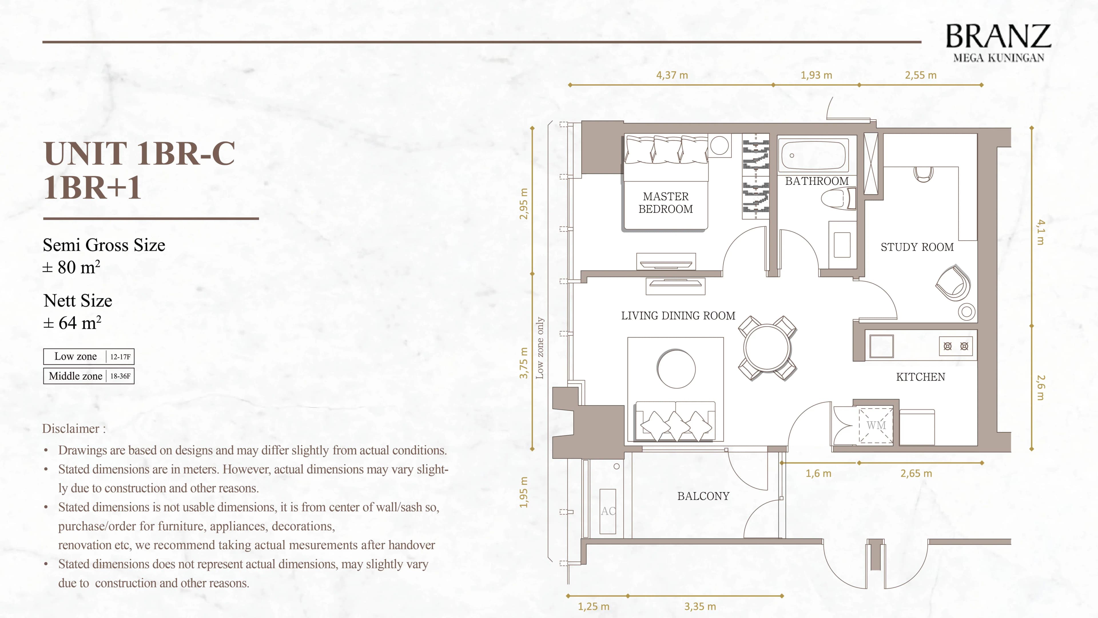 1 Bedroom + 1 (C) thumbnail 5